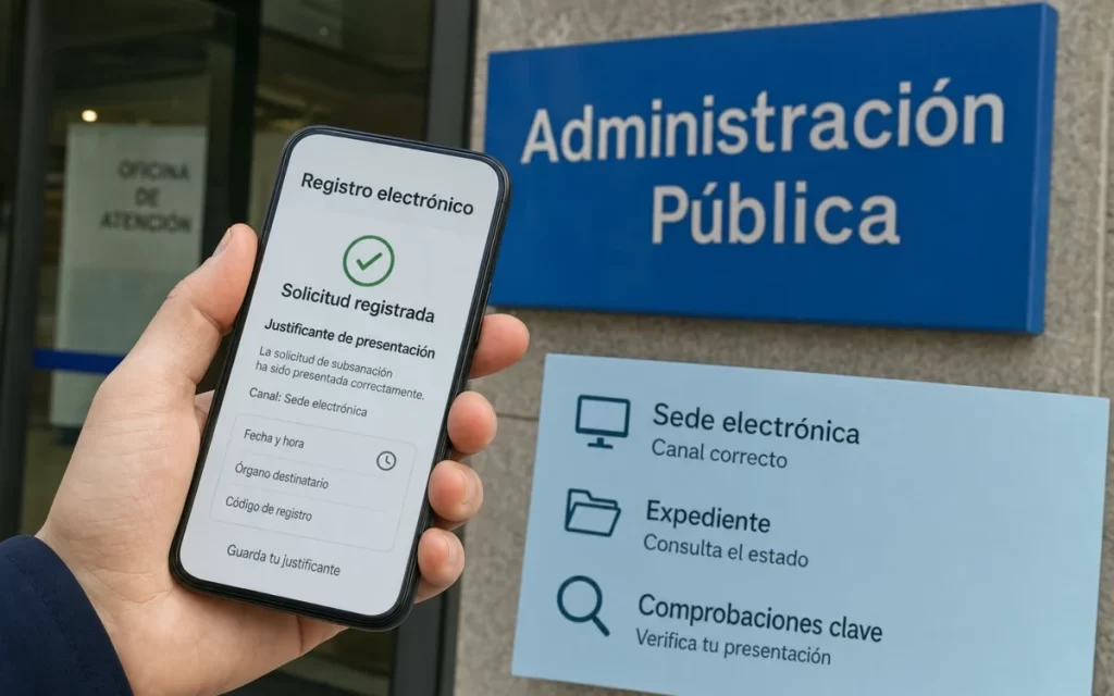 Cómo acreditar en España que has presentado una subsanación dentro de plazo