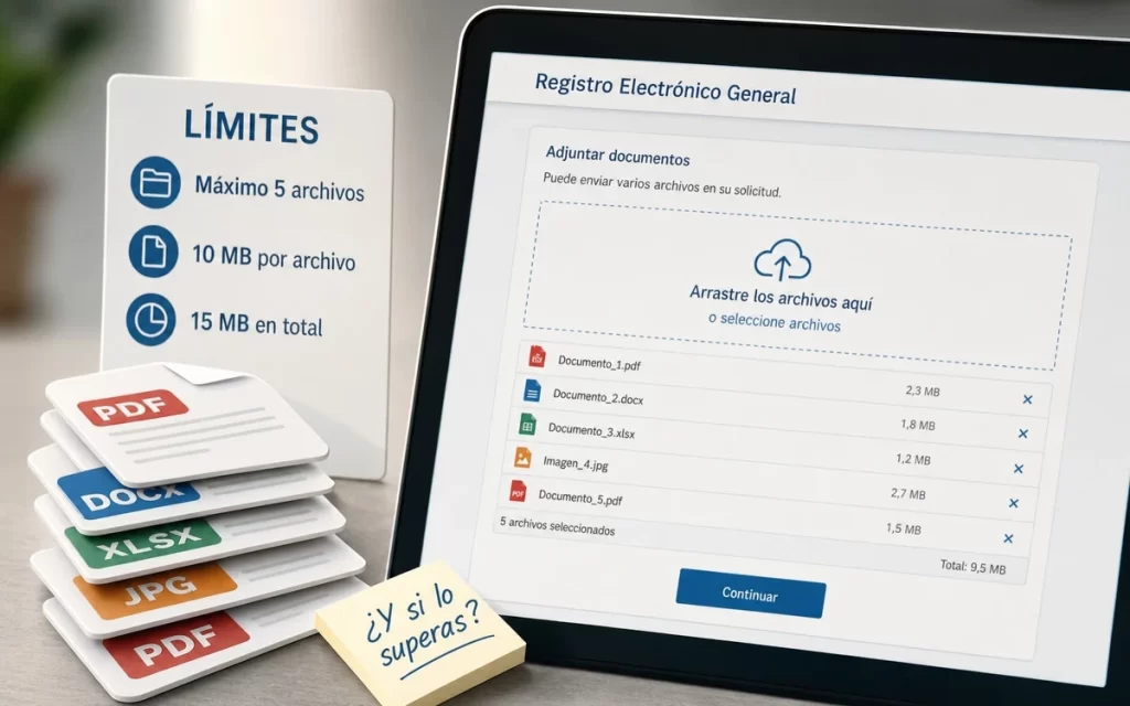 Cómo enviar varios archivos por el Registro Electrónico General