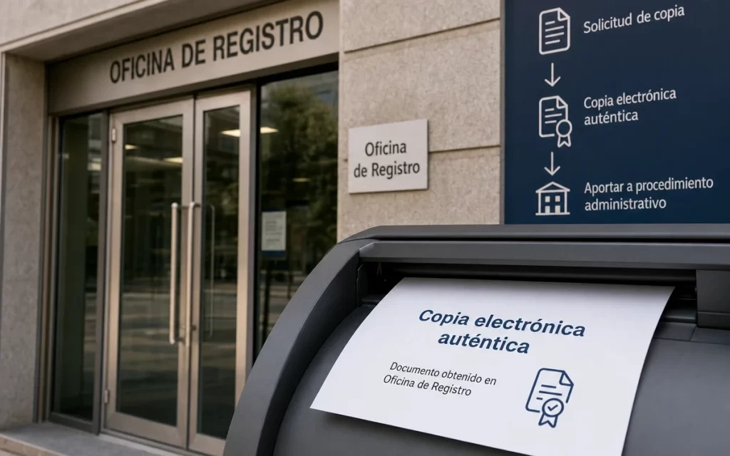 Cómo obtener una copia auténtica de un documento en una oficina de registro en España