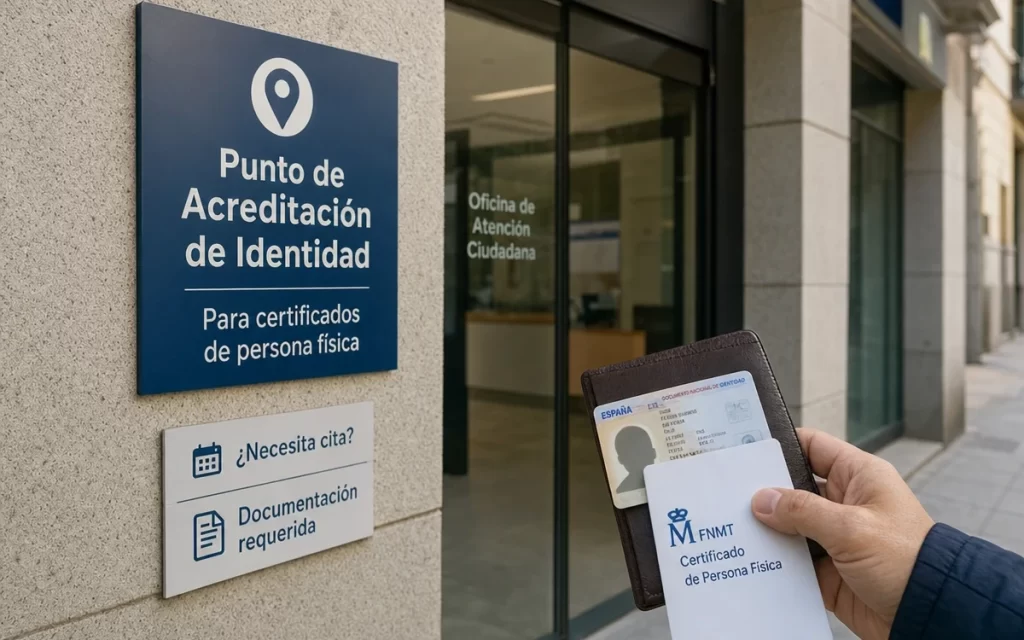 Cómo encontrar una oficina para acreditar identidad del certificado FNMT
