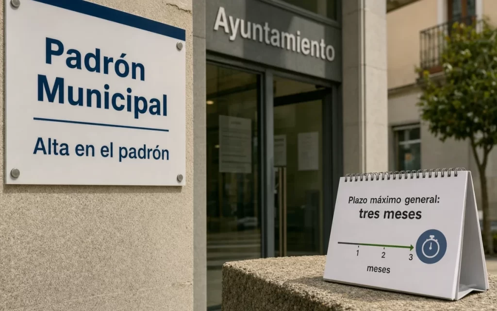 Cuánto puede tardar el alta en el padrón municipal en España